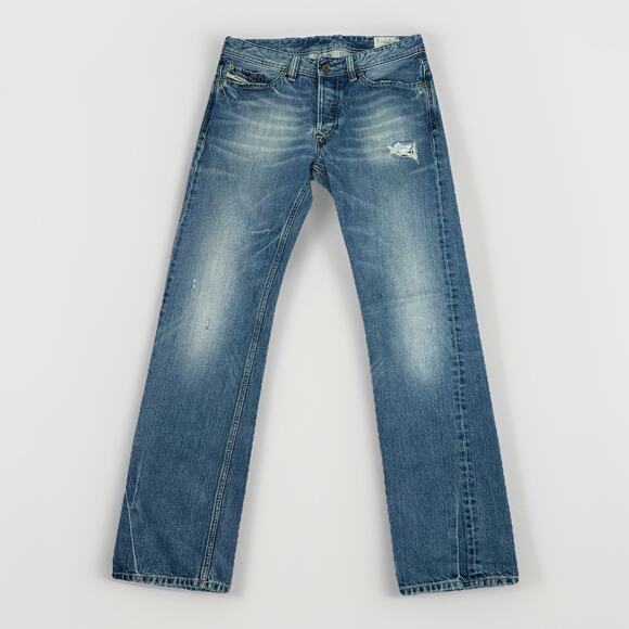 Diesel Viker Men’s Jeans Size 32x32 Straight Leg Faded Distressed Denim Italy - Picture 1 of 12